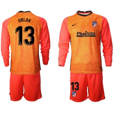 Maillot de Foot Atlético Madrid Jan Oblak 13 Gardien Enfant 2020/21 M003 ML